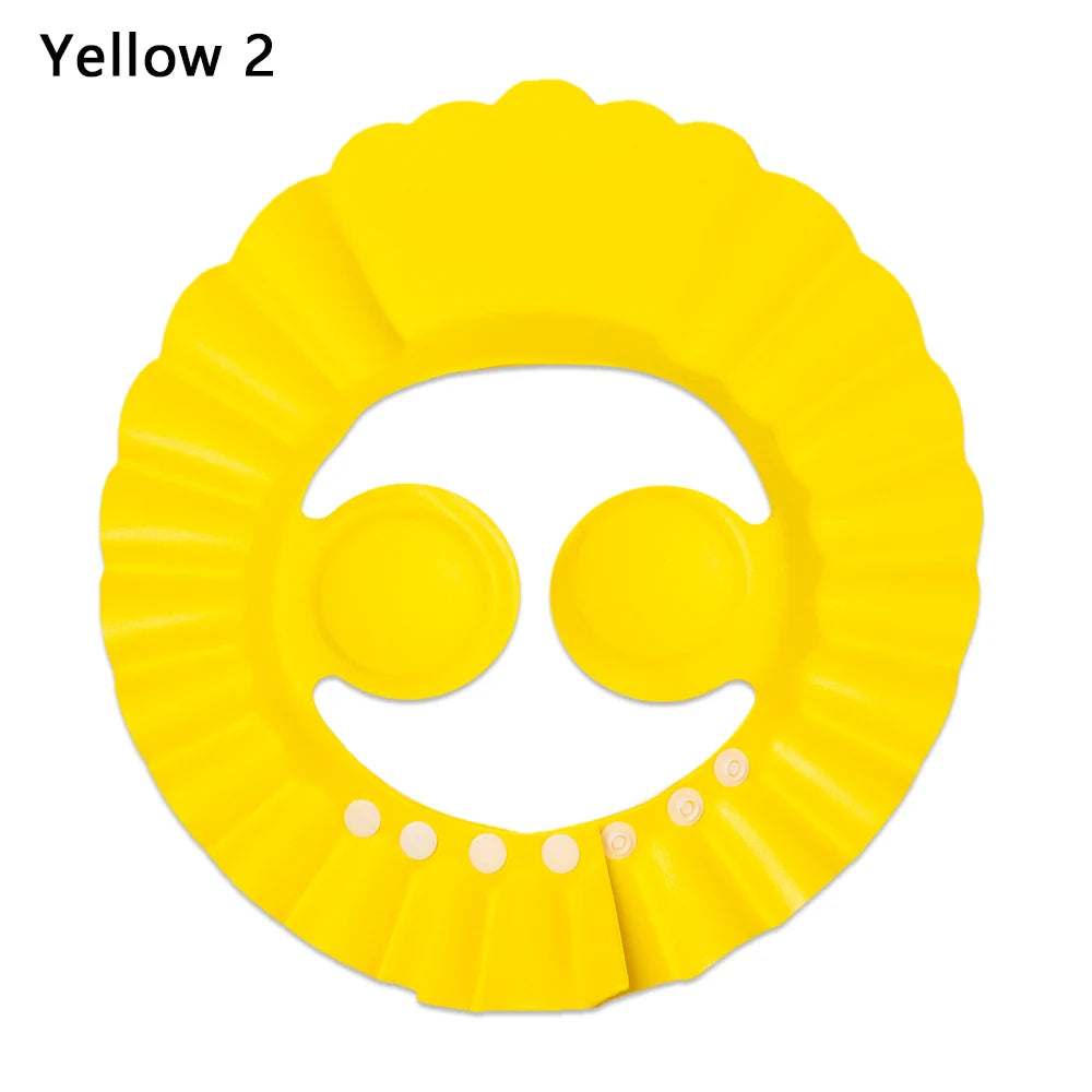 Baby Shower Soft Cap Adjustable Hair Wash Hat for Kids Ear Protection Safe Children Shampoo Bathing Shower Protect Head Cover
