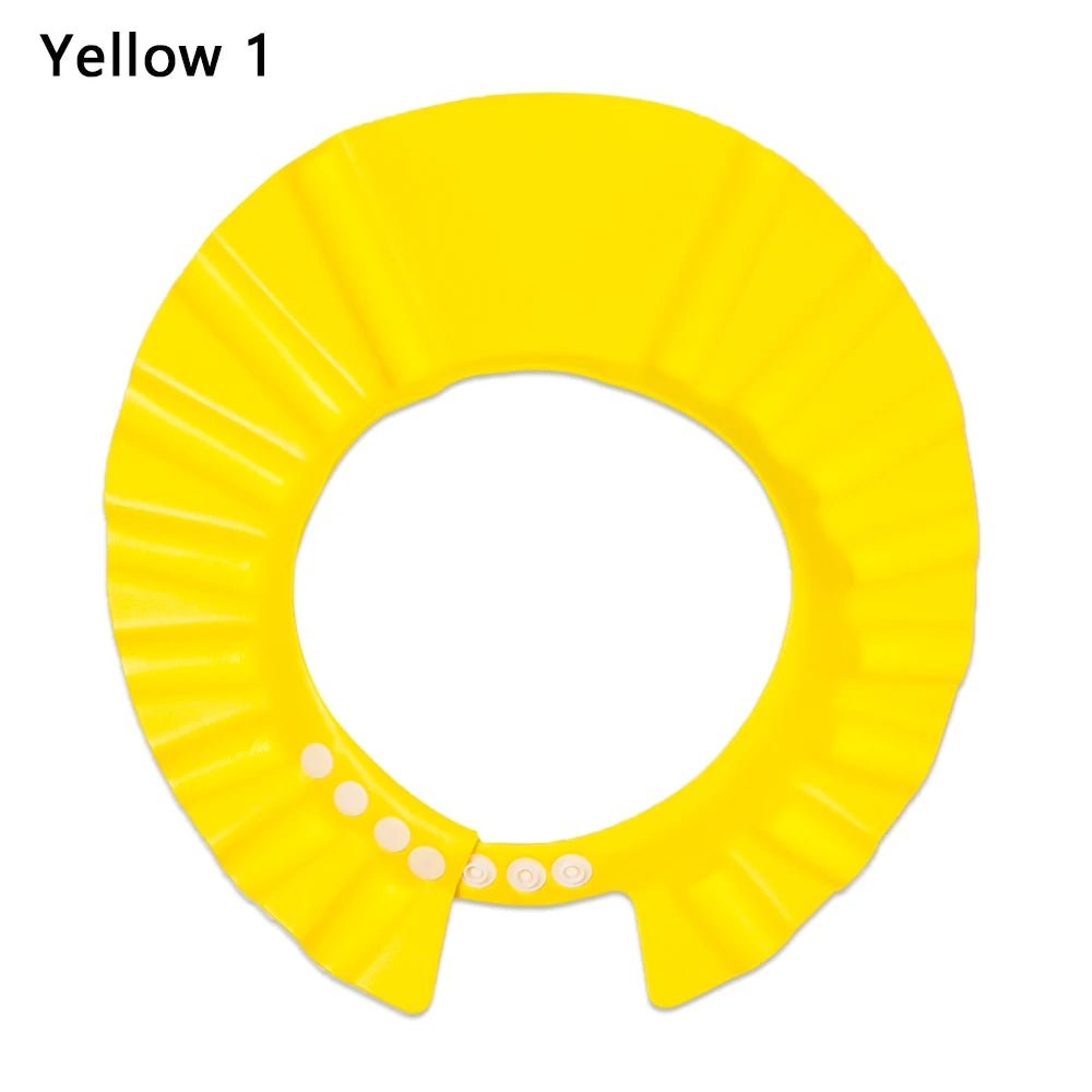 Baby Shower Soft Cap Adjustable Hair Wash Hat for Kids Ear Protection Safe Children Shampoo Bathing Shower Protect Head Cover