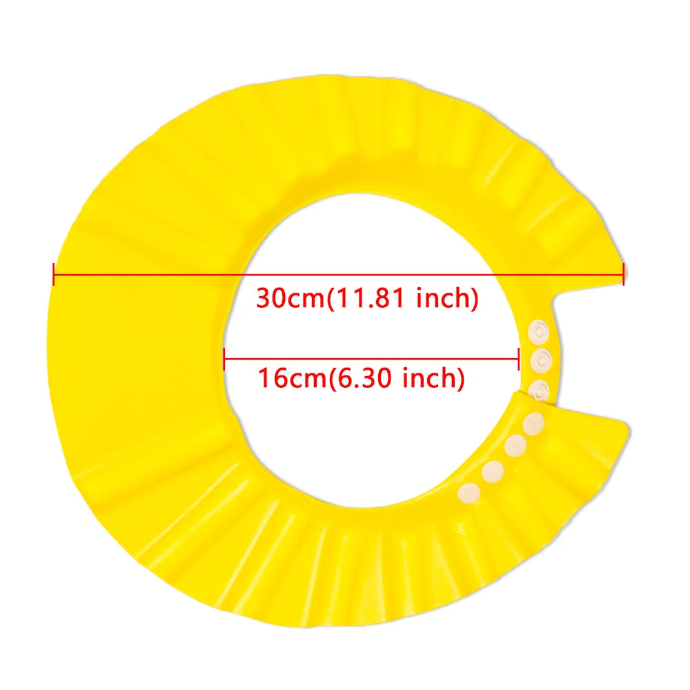 Baby Shower Soft Cap Adjustable Hair Wash Hat for Kids Ear Protection Safe Children Shampoo Bathing Shower Protect Head Cover