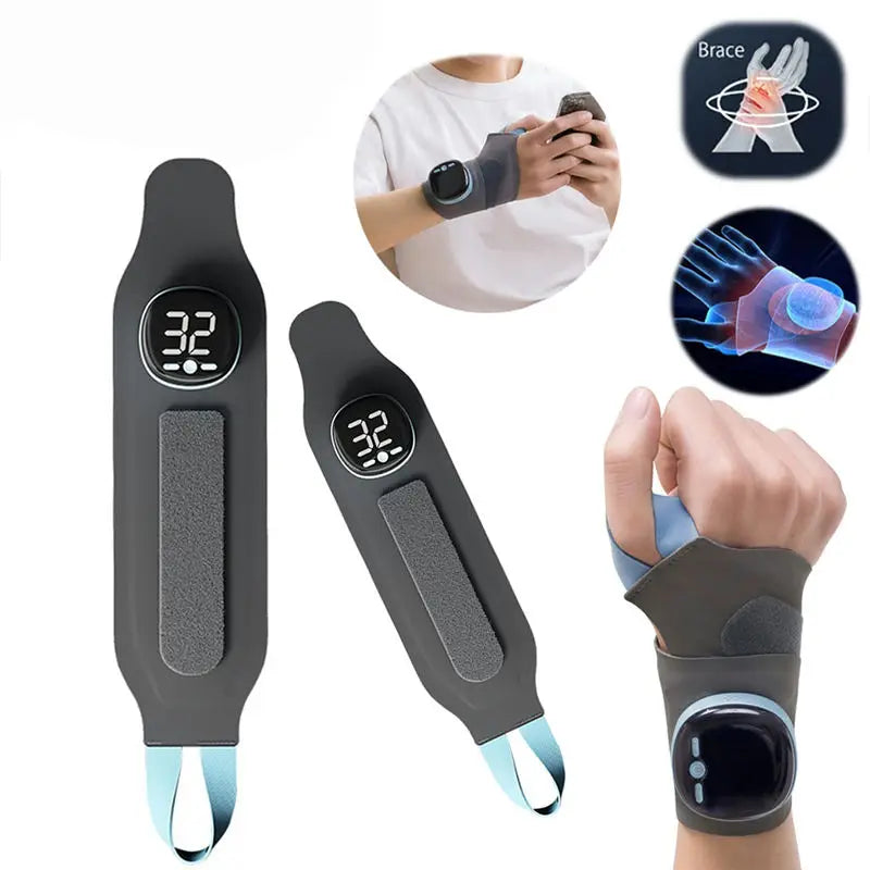 NNEOBA Electric Heating Wrist Massager with 5-Level Grey